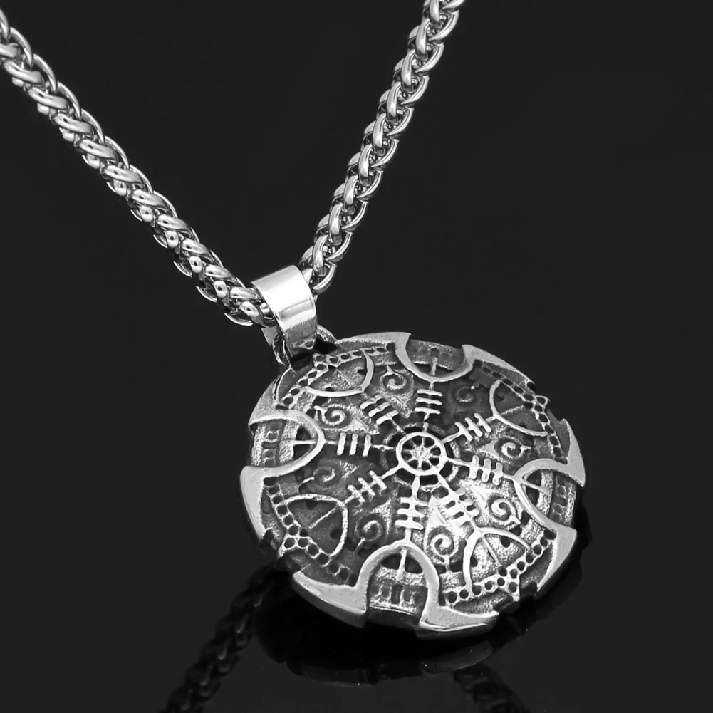 Амулет Vegvisir скандинавский Викинг из нержавеющей стали ожерелье подвеска с