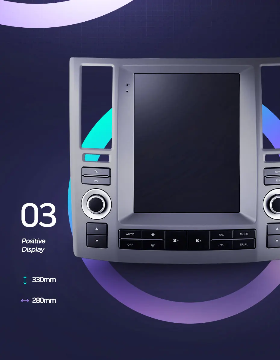 TEYES TPRO Штатная магнитола для Инфинити ФХ35 Экран Тесла Infiniti Fx35 Tesla screen 2006 2009 Android 8.1, до 8-ЯДЕР, до 4+ 64ГБ 32EQ+ DSP 2DIN автомагнитола 2 DIN DVD GPS мультимедиа автомобиля головное устройство