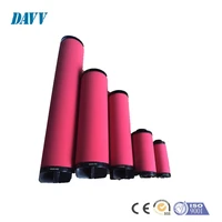 compressor air filter element high efficiency filtration for clean and oil free compressor air