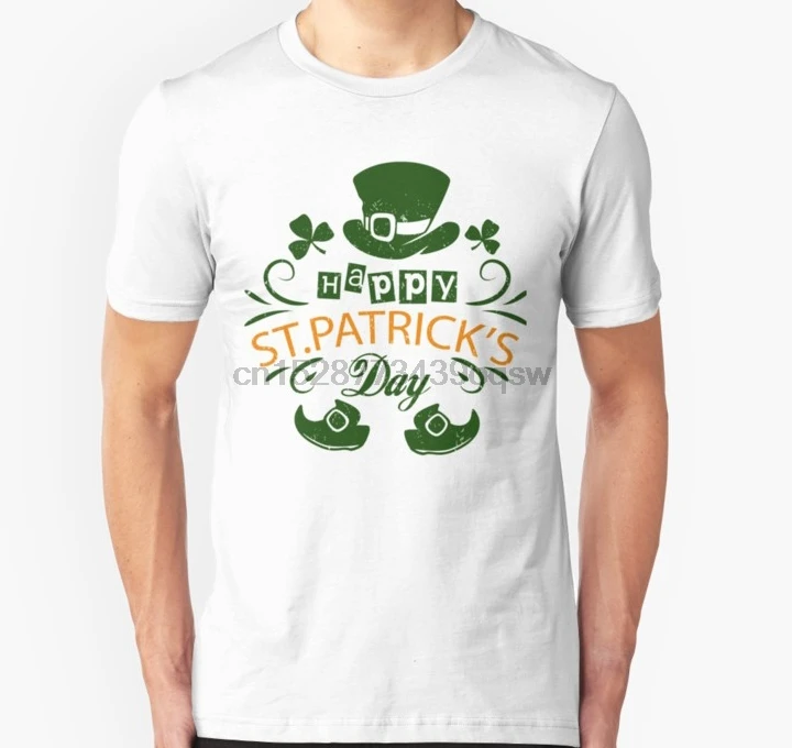 Мужская футболка счастливый день Святого Патрика забавная Подарочная с принтом