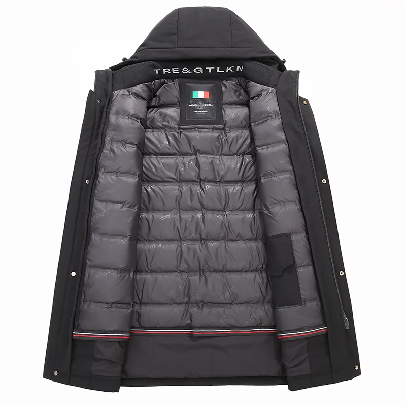 -30 градусов мужские пальто 2020 зима новый пуховик Мужская мода 2 в 1 верхняя одежда