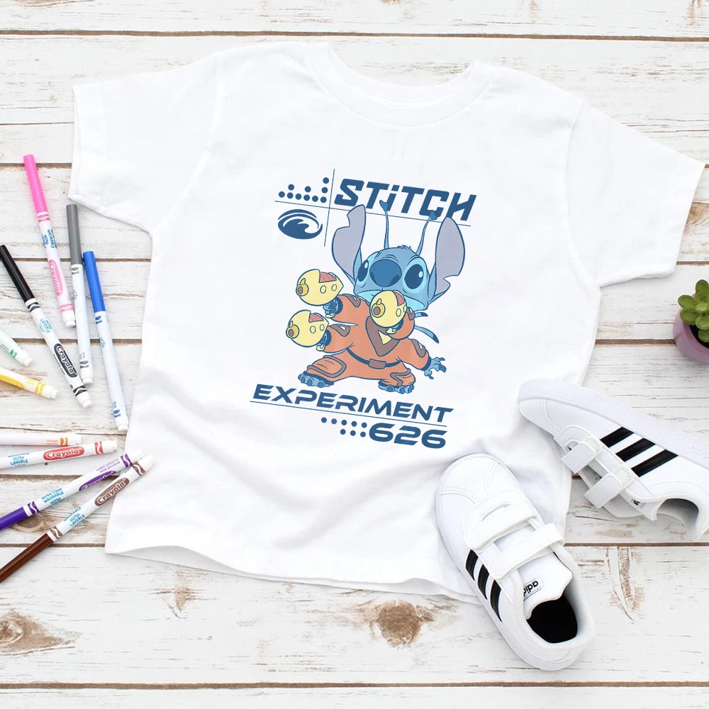 Детская футболка с рисунком из мультфильма Лило и Ститч | одежда обувь