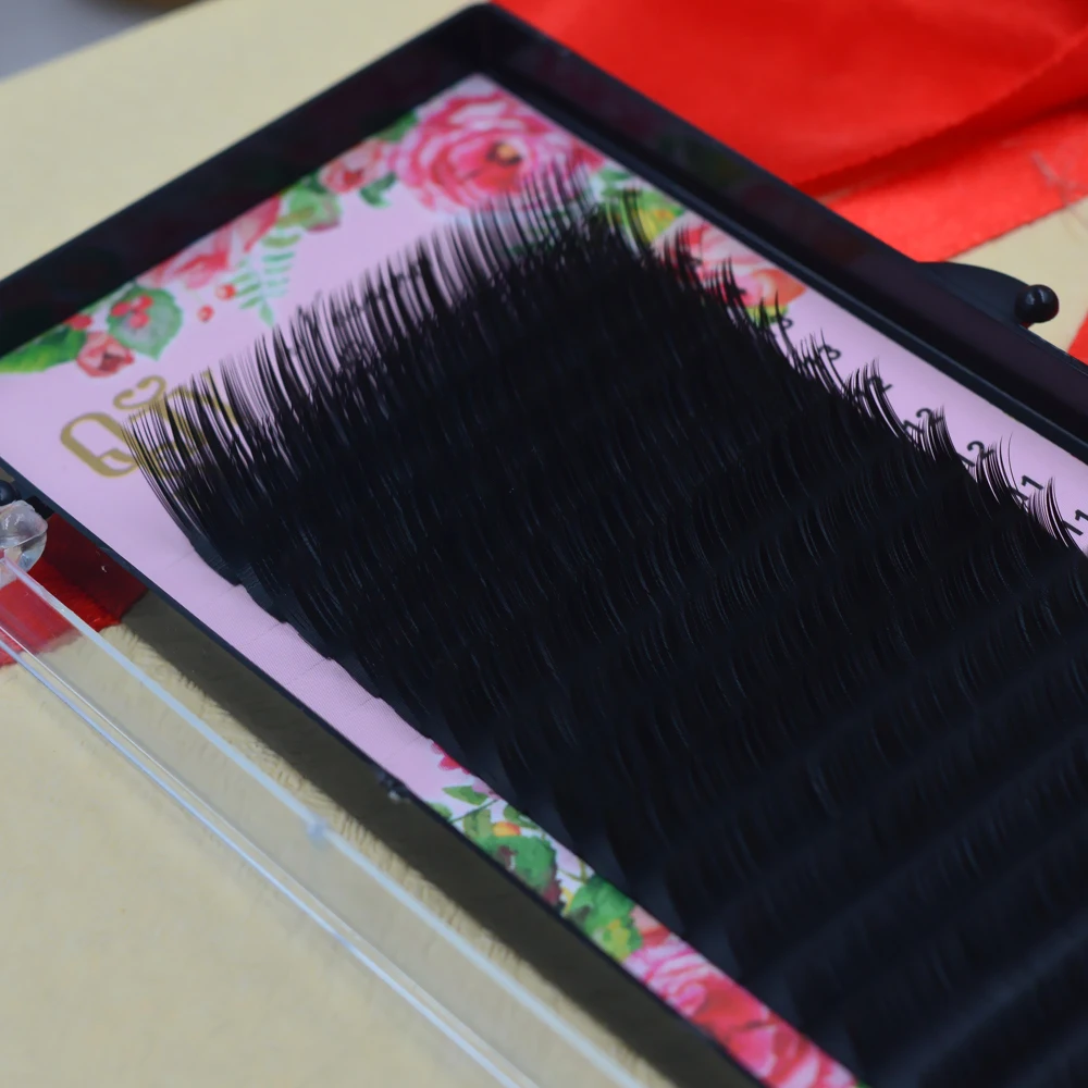 Накладные ресницы из искусственной норки отдельные для наращивания 16 рядов 7-15 мм