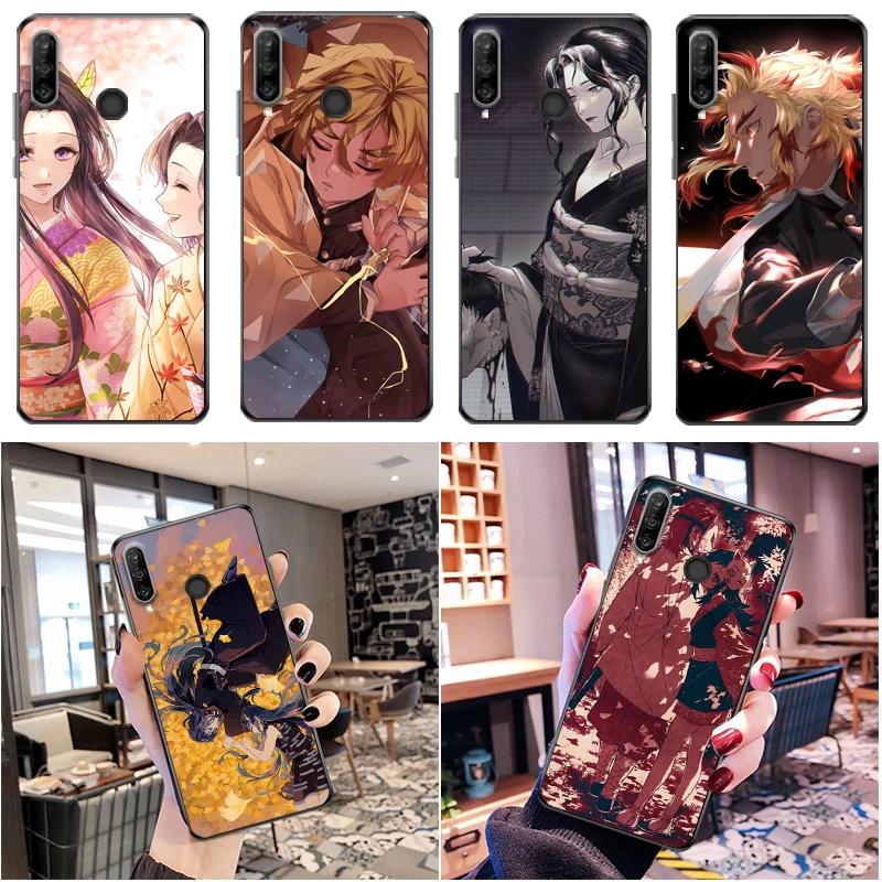 

Demon Slayer Kamado Nezuko Kamado Tanjirou Kimetsu No Yaiba Agatsuma Zenitsu Phone Case For Huawei P30 Lite Pro Coque Soft TPU