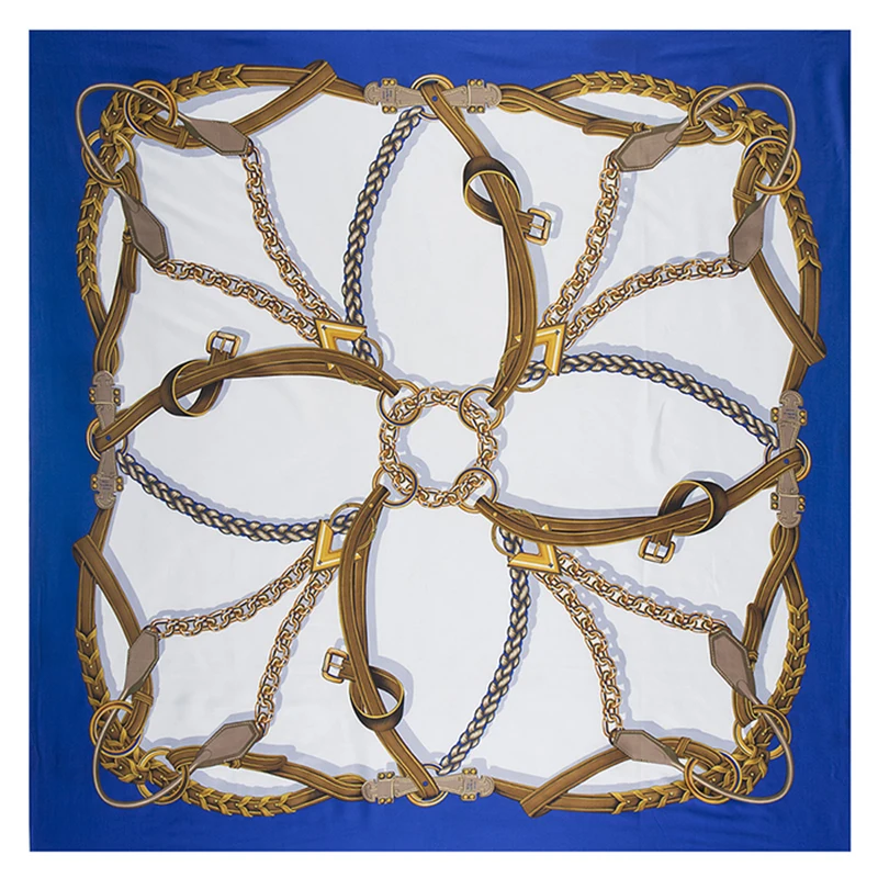 Роскошный брендовый саржевый хиджаб-шарф 130*130 см большие квадратные шаль с