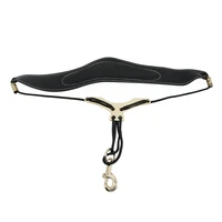 universal adjustable saxophone neck strap pu leather sax strap metal hook breathable design