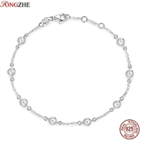 tongzhe 2019 fashion 925 silver sterling mens bracelets cz lover bracelets for women luxury brand turkish bracelets gift sale30