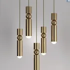 Современные светодиодные подвесные светильники, цилиндрические подвесные светильники для кухни, столовой, ресторана, декоративное освещение для помещений