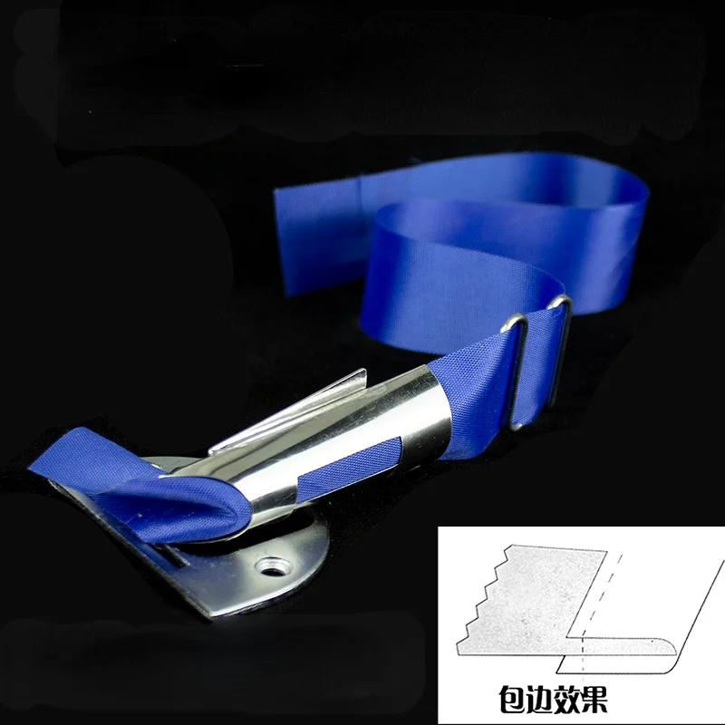 

Industrial sewing machine accessories Pull tube Single fold edging device Presser foot edging tube flat car Roller