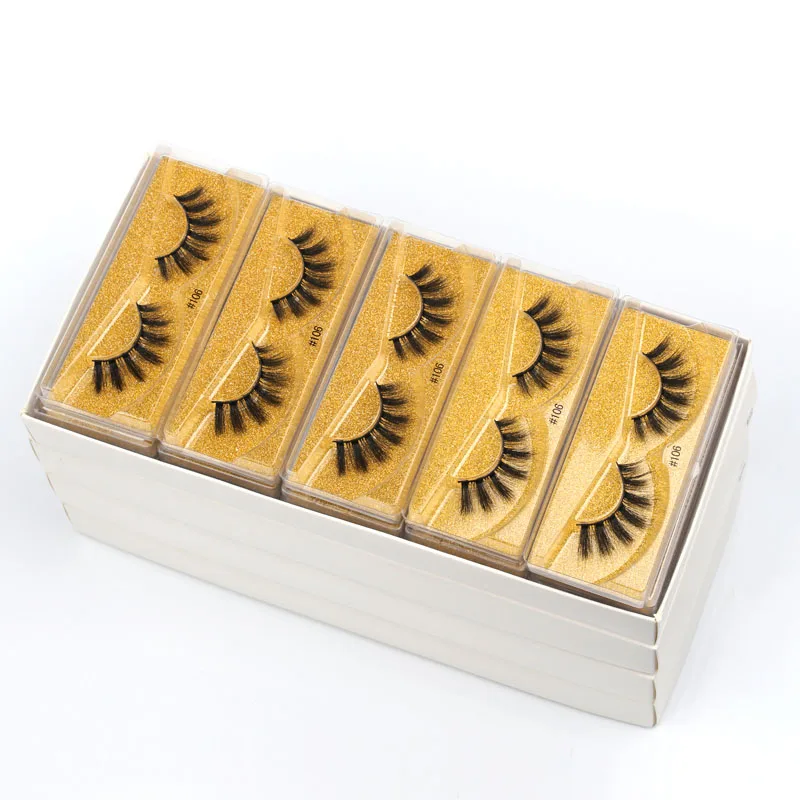 SHIDISHANGPIN Eyelashes Bulk 10/30/100pcs Wholesale Mink Lashes Make Up False Natural | Красота и здоровье