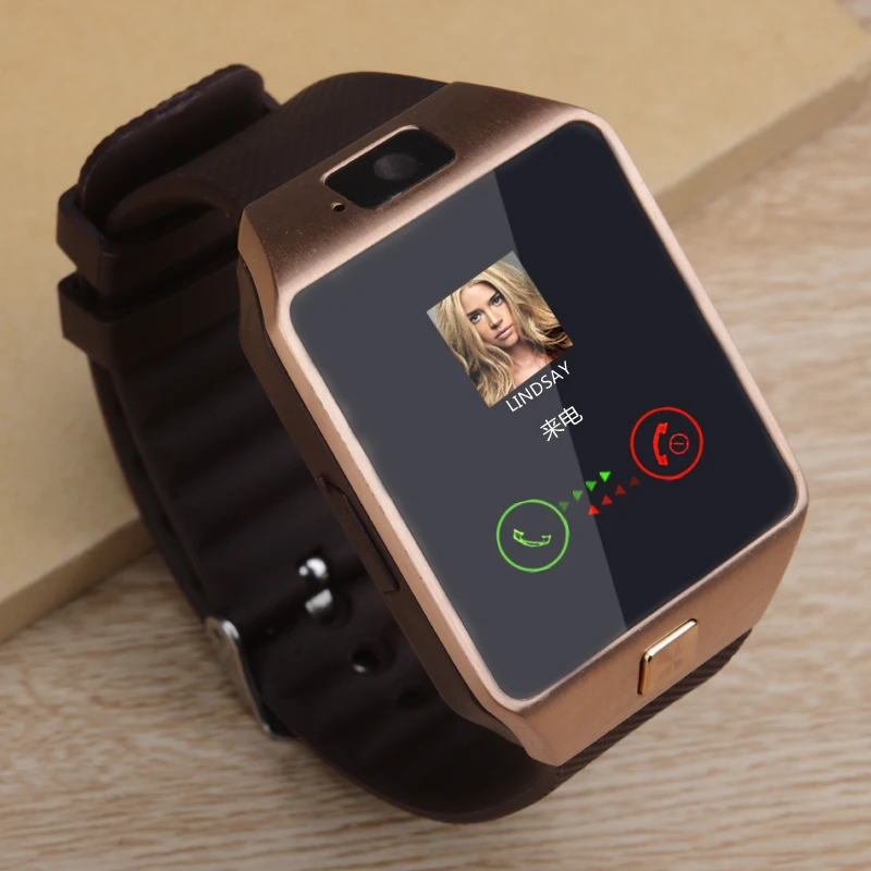 Цифровые наручные часы DZ09 2021 с камерой совместимы Bluetooth SIM-картой для телефонов на