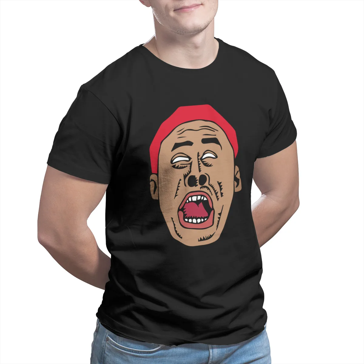 

oh shit got in troubleFashion Black CuteMenClothing57309