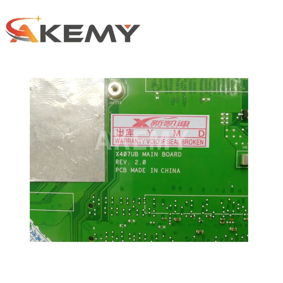 Günstig X407UB Motherboard FÜR ASUS X407UB X407U A407U Laotop Mainboard Motherboard W/ I5-7200U CPU (V2G) GPU