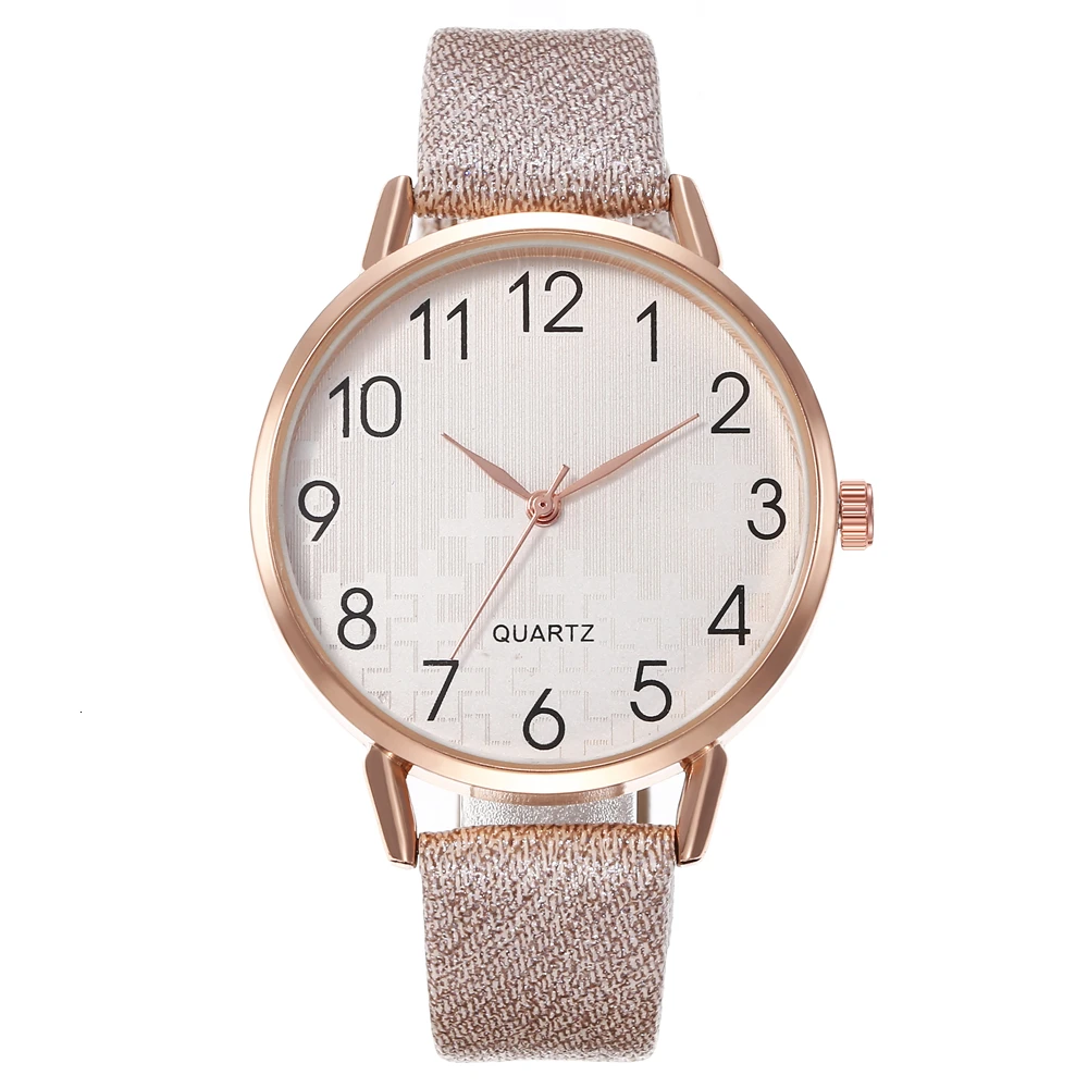 Relogio Feminino роскошные женские модные часы простые ЖЕНСКИЕ НАРЯДНЫЕ наручные часы классический дизайн женские кварцевые кожаные часы - Цвет: kh150-1