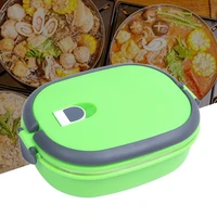 high quality insulated lunch box food storage container thermo thermal green