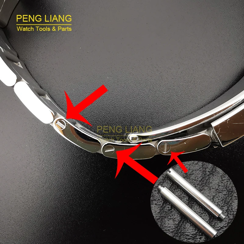 4PCS Stainless Steel Screws For Watch Bands Bracelets Straps of Submariner Daytona Oyster Perpetual