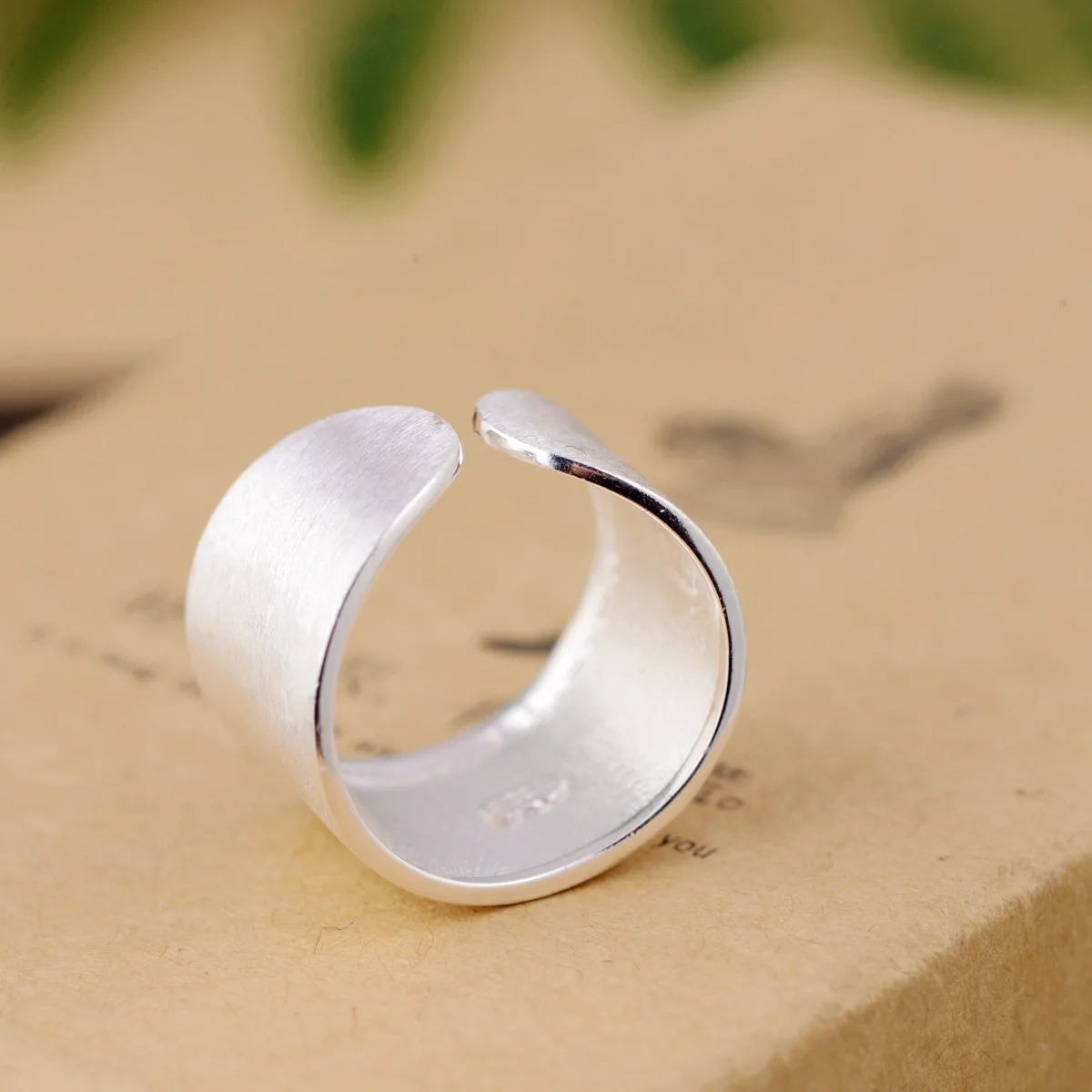 Гарантированное серебро 925 пробы элегантное Ювелирное кольцо процесс рисования