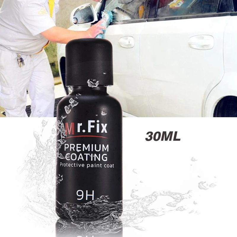 Жидкое керамическое покрытие для автомобиля Mr fix 9h из суперстекла 30 мл |