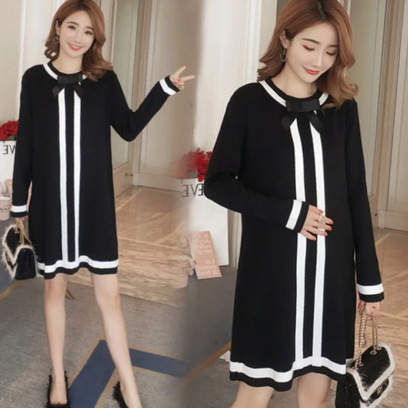 Новое поступление осеннее платье для беременных женщин элегантное большого