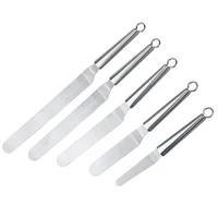 4681012 inches stainless steel icing spatula set stainless steel cake knife offset professional tool for decorating cakes