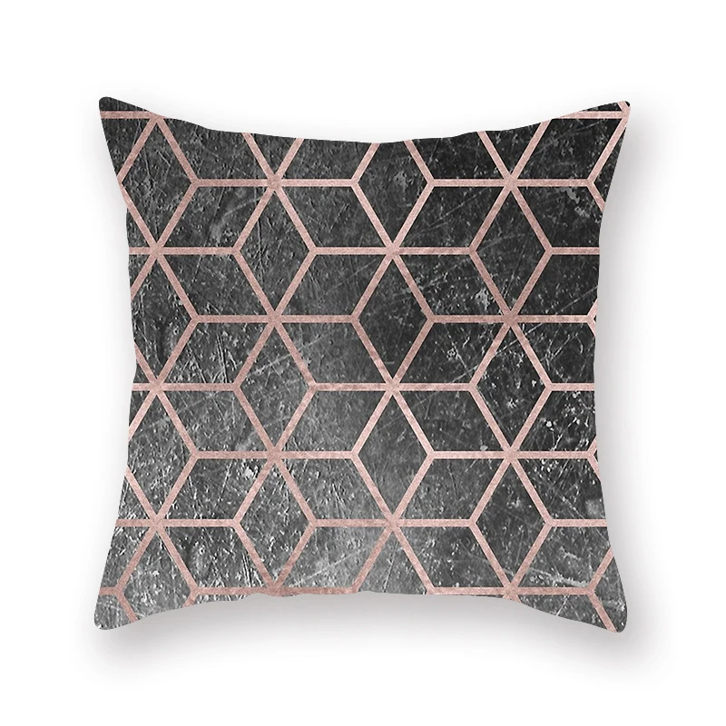 Ins скандинавские наволочки розовое золото порошок диван офис автомобиль