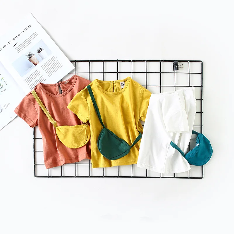 Футболки для маленьких девочек хлопковая детская одежда с короткими рукавами