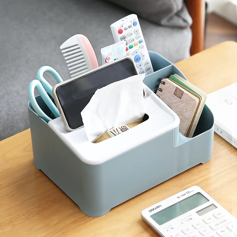 

Multi-purposTissue Box Household Kitchen Tools Tissue Storage Box Living Room Drawer Phone Shelf Desk Stationery Organizer Case