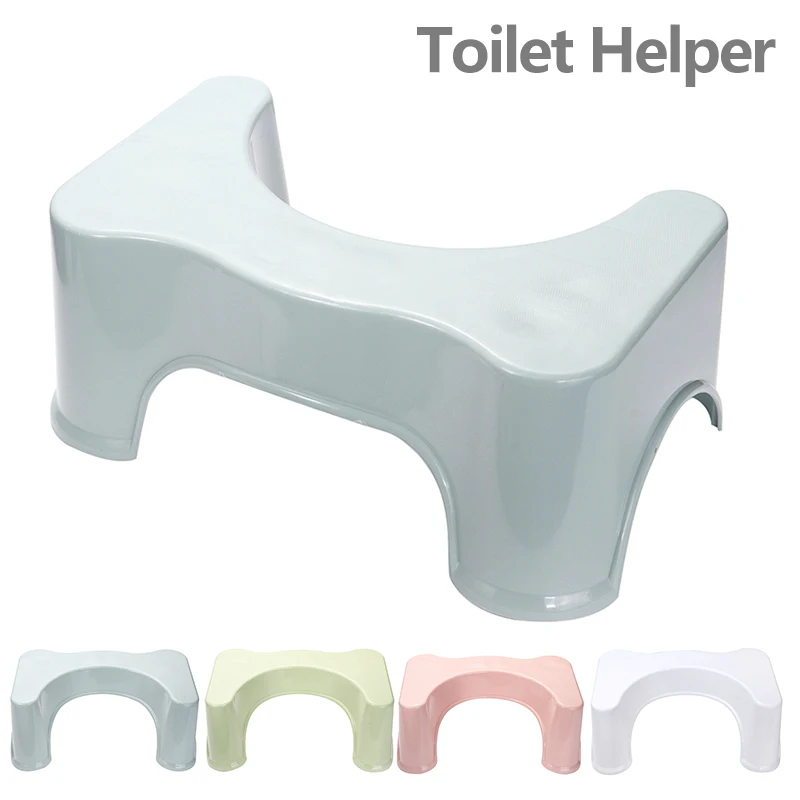 

Toilet Squatty Step Stool Child Foot Seat Rest Bathroom Potty Squat Aid Helper Anti-slip Toilet Heightened Stool 4Colors