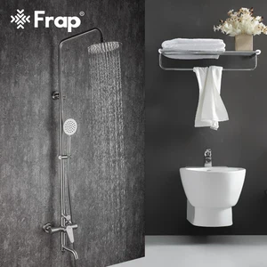 Смеситель для душа Frap F2448, из нержавеющей стали с тропическим душем