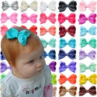 2pcslot hot sell v shaped dovetail ribbed bow hairpin solid bow knot boutique hair accessories for kids girls fashion headwear
