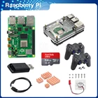 Raspberry Pi 4 Модель B Kit 248 ГБ + карта 64 ГБ + беспроводной геймпад + чехол + медный радиатор + видеокабель ITINIT R16