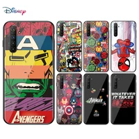marvel avengers cartoons logo for oppo f5 f7 f9 f11 r9s r15x r17 neo k3 k5 a5 a7 a9 a11x pro soft tpu silicone black phone case