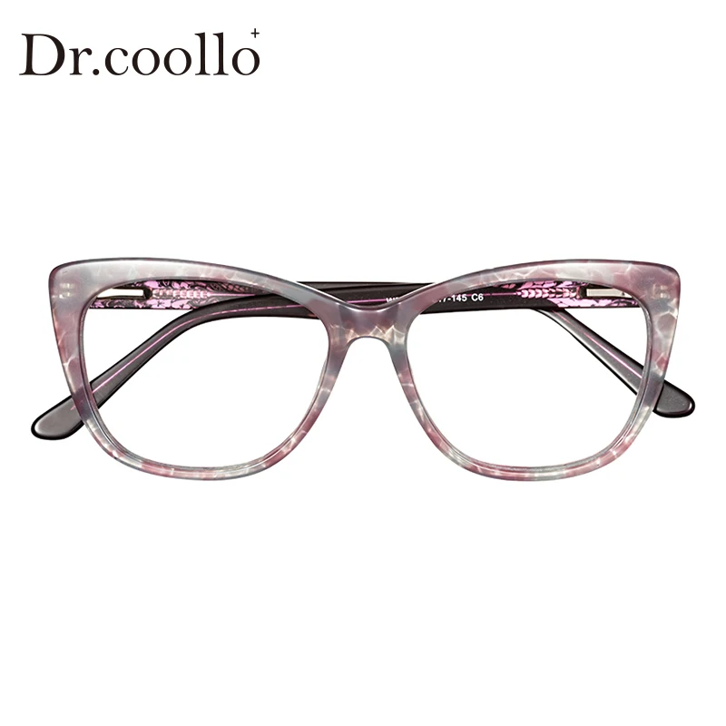 

Очки женские ацетатные Drcoollo квадратные для близорукости/чтения по рецепту, фотохромные очки, прогрессивные очки дропшиппинг