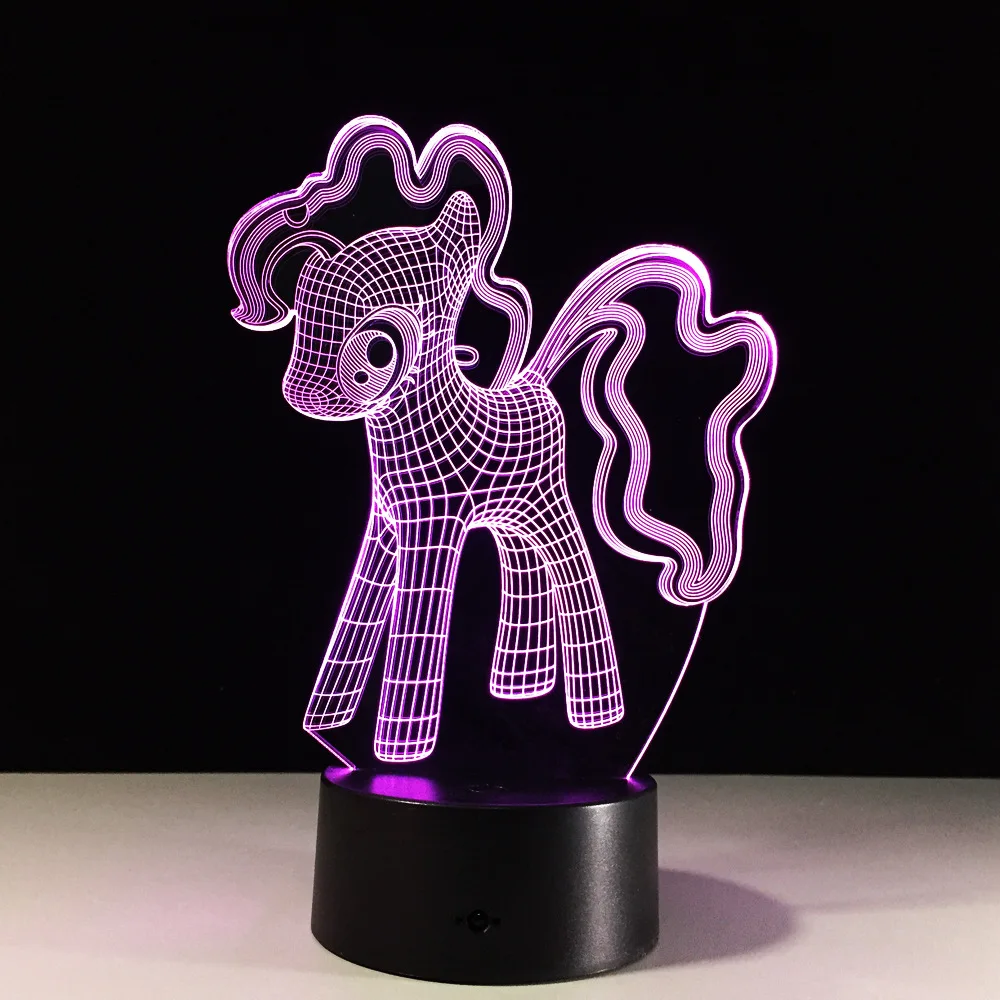 3D с рисунком из мультфильма Мой Маленький Пони ночной Светильник Настольный