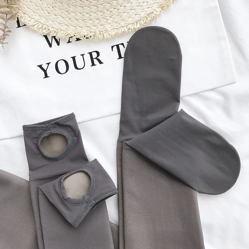 

Women Warm Leggings Winter Plus Velvet Leggings High Waist Slim Pants Sexy Mesh Leggings Through The Meat Warm Leggings