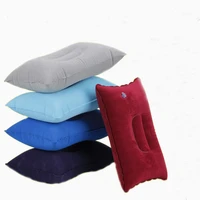 1pcs of new ultralight inflatable pvc nylon air pillow sleeping pad travel hiking beach buggy airplane headrest outdoor portable