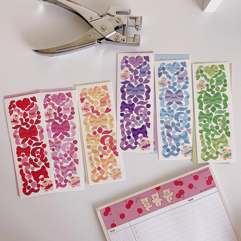 1 шт. кавайная цветная лента с мультяшным медведем наклейки украшение журнал