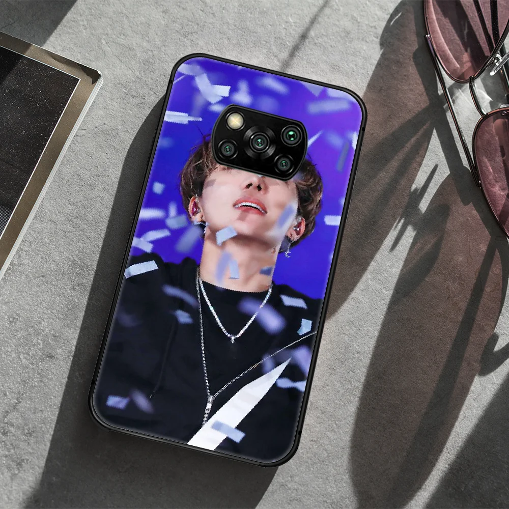 

Bangtan Boys J-Hope Phone case Cover Hull For Xiaomi Mi A2 A3 8 9 9T Note 10 Se Lite Pro black Hoesjes Trend Cell Tpu Etui Soft