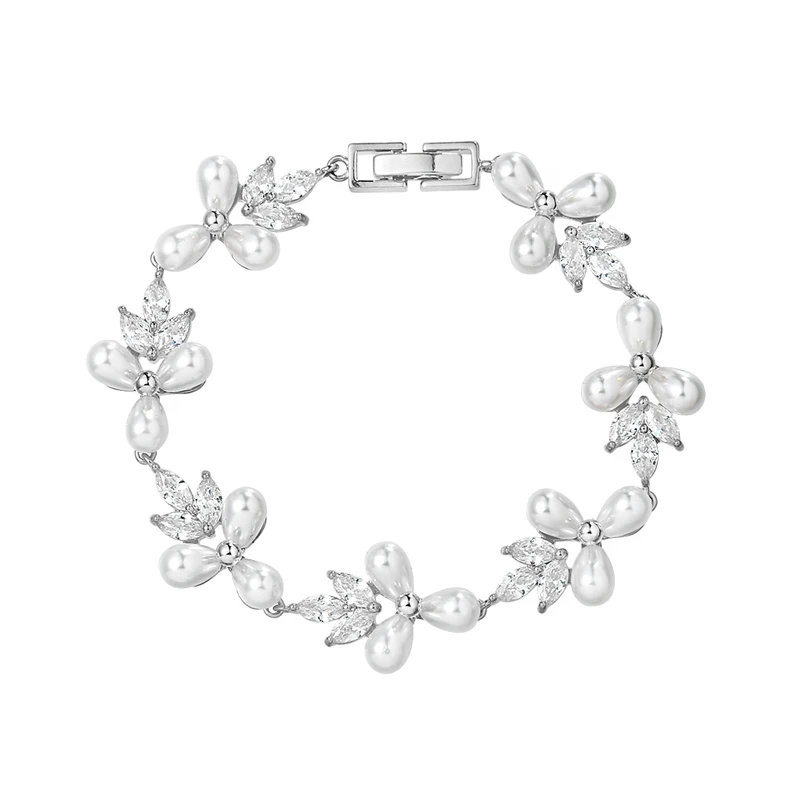 Новое поступление от бренда WEIMANJINGDIAN фианиты и жемчужные жемчужины цветочные