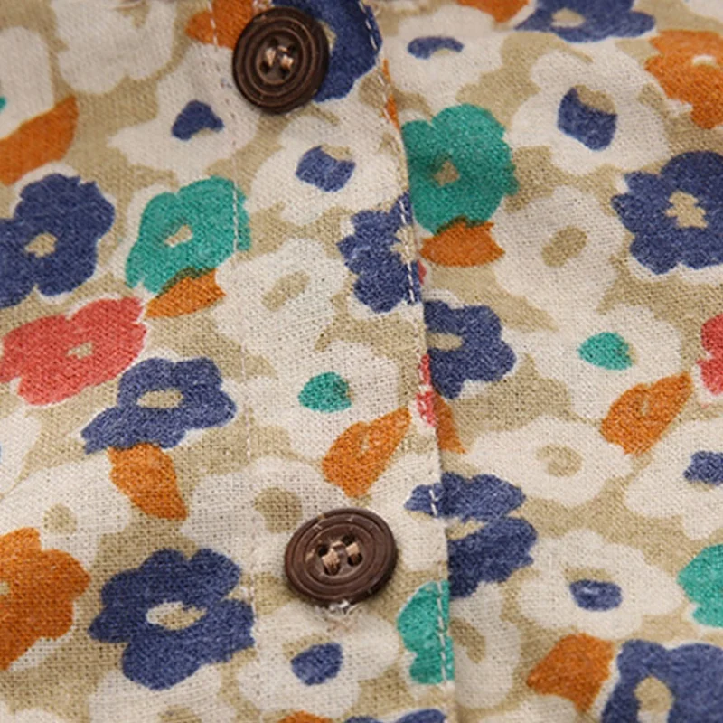 

Autumn Girls Long Sleeve Floral Casual Dress Cute Temperament Sweet Princess Party Dress New