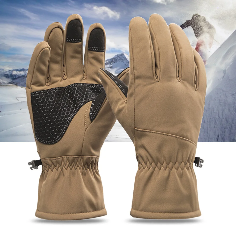 

Women Men Outdoor Cycling Ski Gloves Portable Multicolored Waterproof Warm Anti Slip Hiking Winter Elastic Windproof Thermal