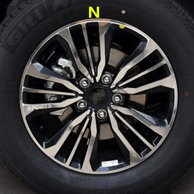 N Для Geely Emgrand X7 EmgrarandX7, EX7, FC SUV, Vision X6, NL4, автомобильная наклейка для колес - Название цвета: N