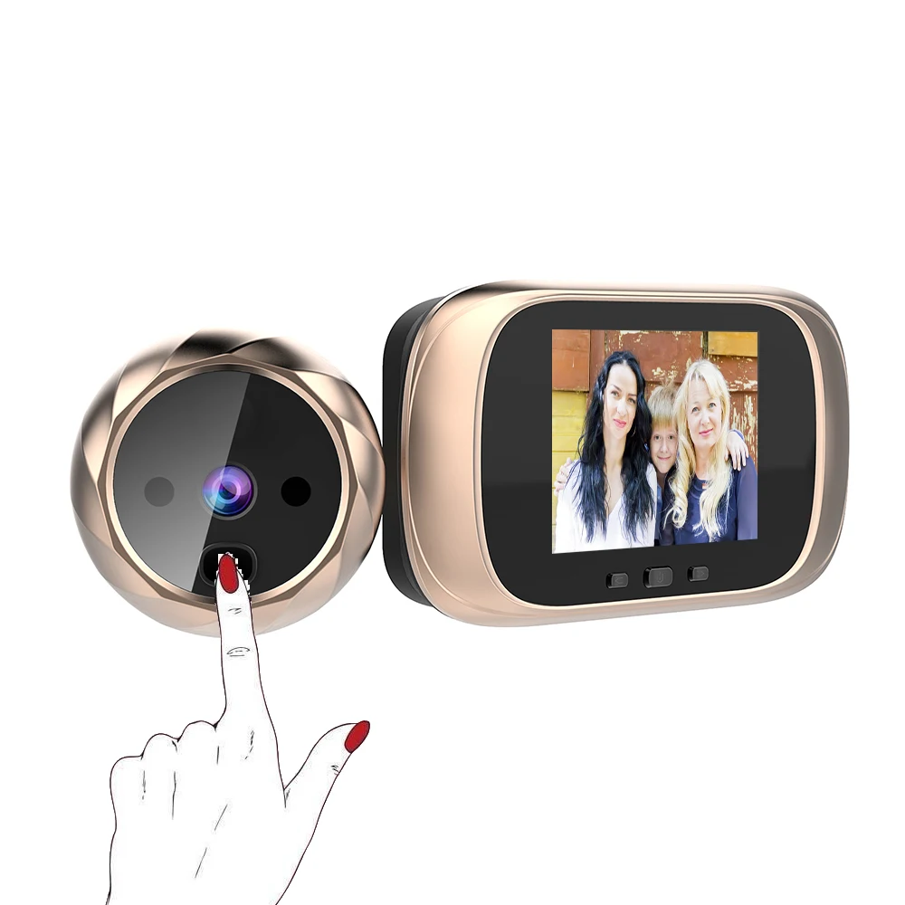 CDYCAM 2," ЖК цветной экран электронный дверной звонок зритель ИК ночной глазок камера фото глаз дверной звонок цифровая дверная камера