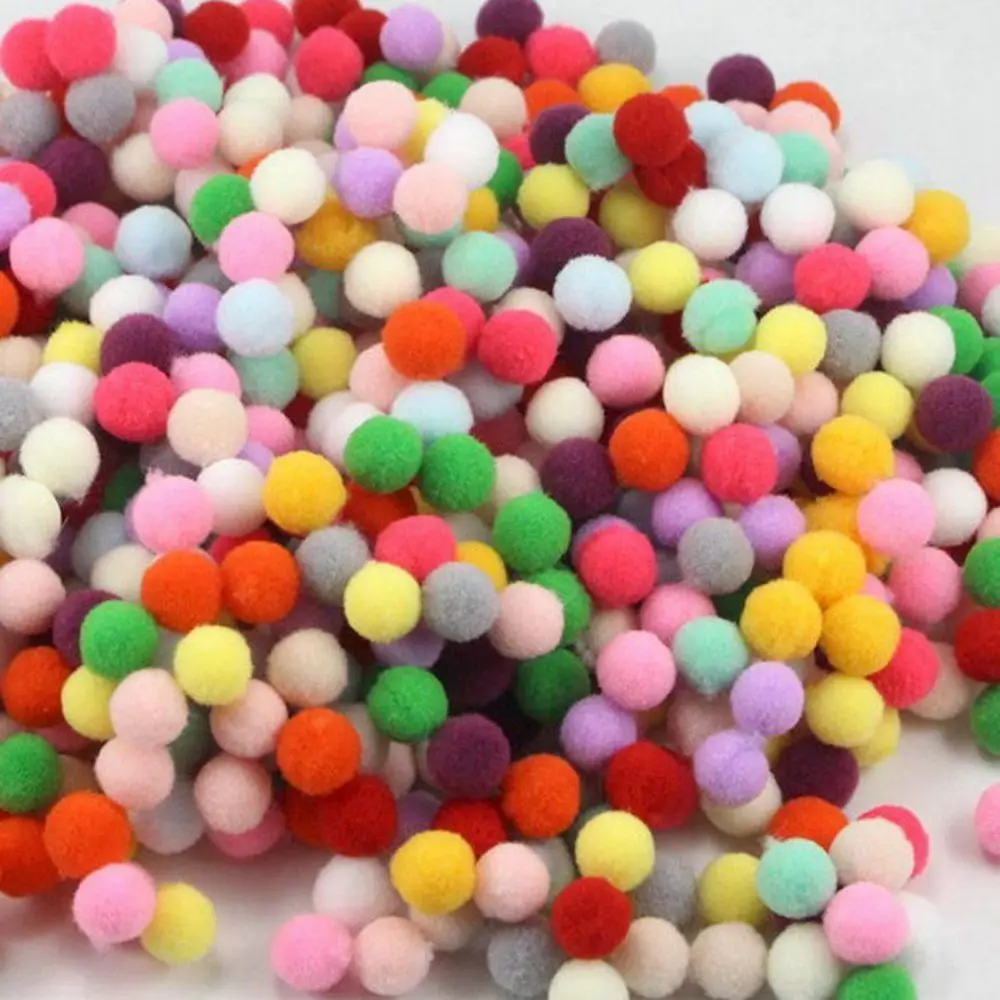 1000 шт./упак. мягкие вечерние фестиваль для рукоделия помпоны пушистые шарики