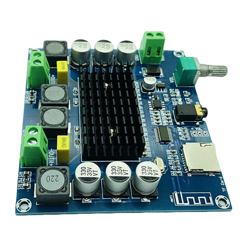 

XH-A105 Bluetooth 5.0 Support TF Card AUX TDA7498 Wireless Digital Power Amplifier Stereo Board 2x100W AMP Amplificador