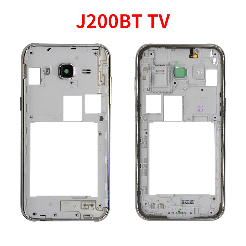 J200 средняя рамка для Samsung Galaxy J2 J200 J200H J200F J200G J200M передняя рамка корпуса мобильного телефона рамка Ремонт Часть