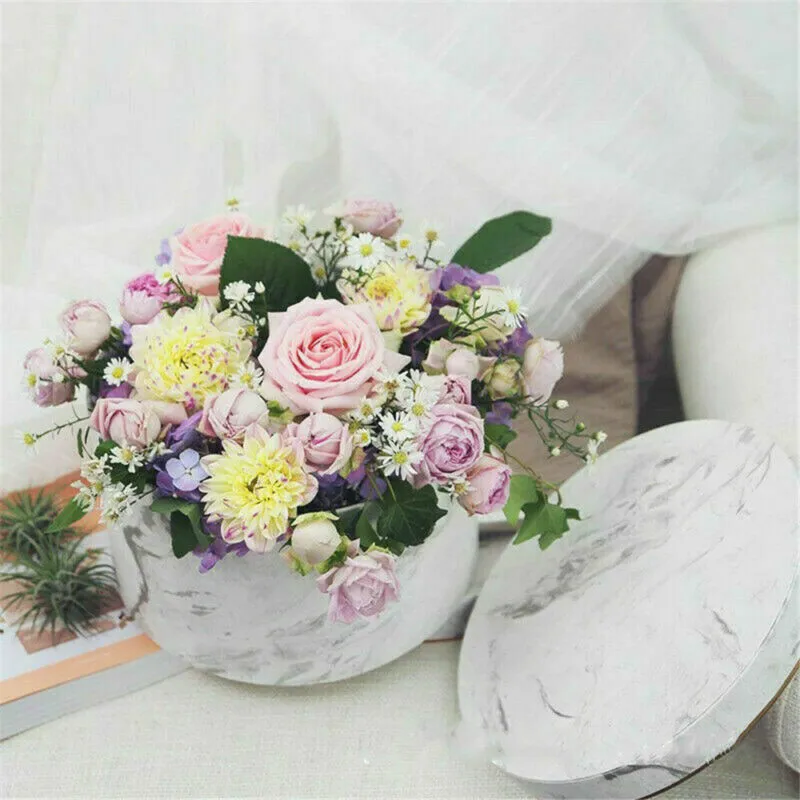 3PC/Set Flower Box Florist Hat Boxes Christmas Flowers Valentine's Day Gifts Living Vase Gift Party Favors Navidad |