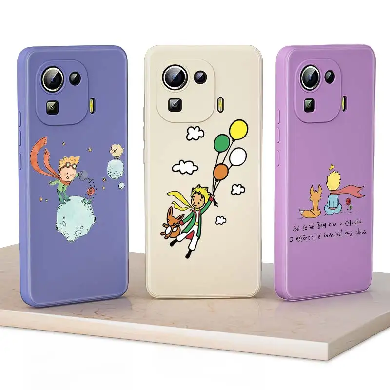 

Little Prince Anime For Xiaomi 11i 9SE 8SE 10T 10S 10i 10 9 11T 11 Ultra Pro Lite 5G Liquid Silicone Soft Phone Case Capa