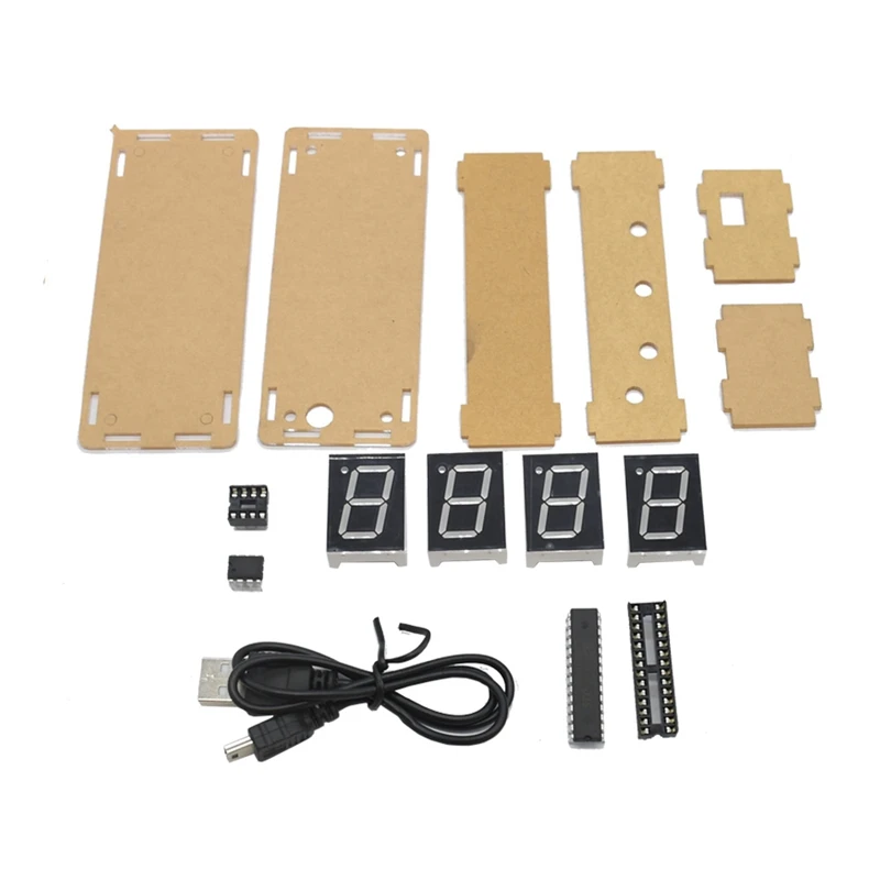 Geekstyle 4-разрядный Ds1302 Led Дисплей Diy Смарт точные часы набор для самостоятельной