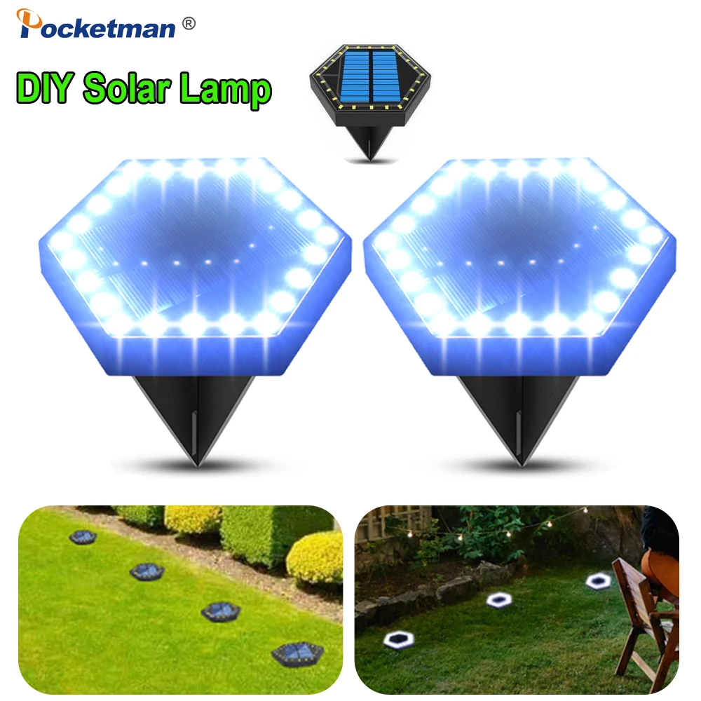 

24LED Solar Buried Lights Decor Solar Light Wall Lamp Lawn Light Waterproof Solar Underground Landscape Light For Pathway Stair
